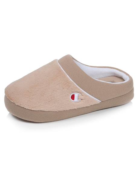 Chaussons mules immitation fourure doux pantoufle confortable lavable Beige+Noir+Rouge 6 - vertbaudet enfant 