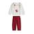 Ensemble bébé sweat et pantalon en molleton harmony Rose 2 - vertbaudet enfant 