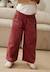 Pantalon enfant en velours côtelé aimée Bordeaux 1 - vertbaudet enfant 