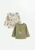Lot de 2 t-shirts bébé manches longues ginkgo Vert 1 - vertbaudet enfant 