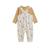 Ensemble salopette bébé en molleton et t-shirt moka Ecru 3 - vertbaudet enfant 