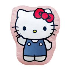 Linge de maison et décoration-Décoration-Matelas de sol, coussin-Coussin forme imprimé 100% polyester, hello kitty chou