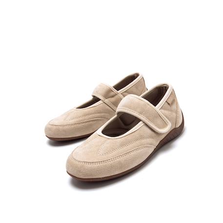 Chaussures filles synthétique fermeture adhésive Beige 4 - vertbaudet enfant 