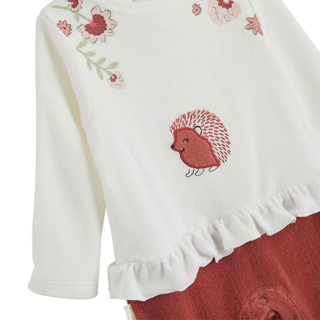 Pyjama bébé en velours harmony Rose 4 - vertbaudet enfant 