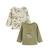 Lot de 2 t-shirts bébé manches longues ginkgo Vert 2 - vertbaudet enfant 
