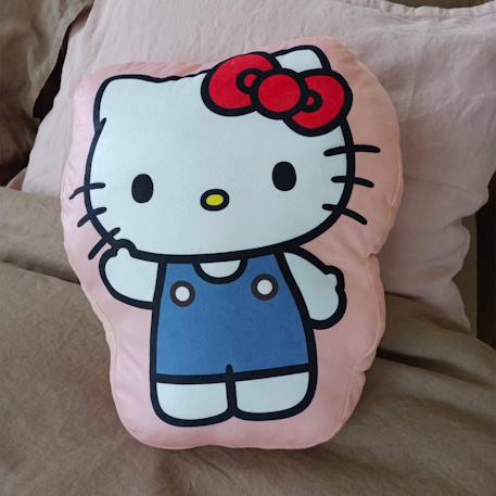 Coussin forme imprimé 100% polyester, hello kitty chou Rose 4 - vertbaudet enfant 