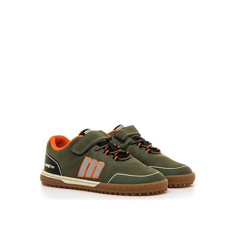 Sneakers garçon synthétique lacets barefoot Black+Green 10 - vertbaudet enfant 