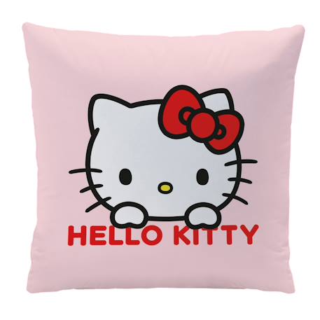 Coussin forme imprimé 100% polyester, hello kitty pois Rose 1 - vertbaudet enfant 