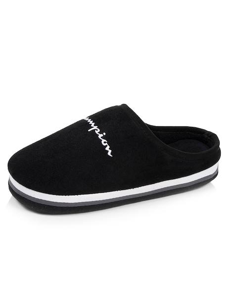 Chaussons mules suédine ultra confort moelleux souple et lavable Gris chiné clair+Noir 12 - vertbaudet enfant 