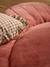 Coussin de sol fausse fourrure fleur rose poudré 2 - vertbaudet enfant 
