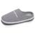 Chaussons mules suédine ultra confort moelleux souple et lavable Gris chiné clair+Noir 1 - vertbaudet enfant 