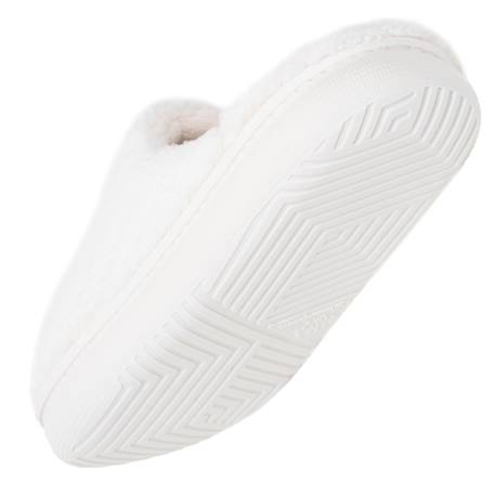 Chaussons mules sherpa stylé et chaud confort douillets et moelleux Ivoire+Vert d'eau 5 - vertbaudet enfant 