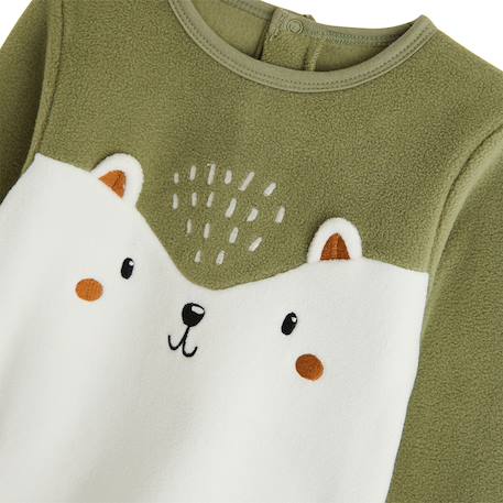 Pyjama enfant 2 pièces en polaire ginkgo Vert 4 - vertbaudet enfant 