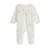Pyjama bébé en velours ouverture pont doucette Ecru 2 - vertbaudet enfant 