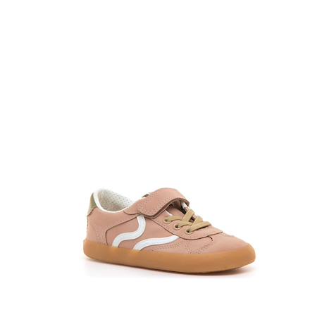 Sneakers filles synthétique lacets barefoot Pink+White 2 - vertbaudet enfant 