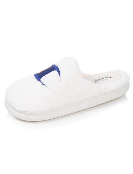 Chaussons mules sherpa stylé et chaud confort douillets et moelleux Ivoire+Vert d'eau 6 - vertbaudet enfant 