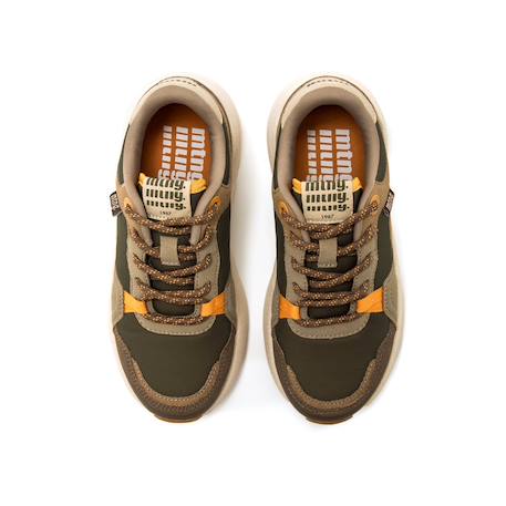 Sneakers garçon synthétique lacets Brown+Grey 2 - vertbaudet enfant 