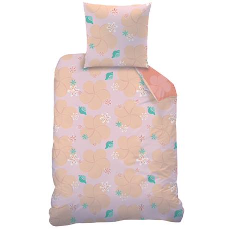 Parure de lit imprimée 100% coton, disney home vaiana fleur Rose 4 - vertbaudet enfant 