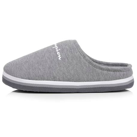 Chaussons mules suédine ultra confort moelleux souple et lavable Gris chiné clair+Noir 3 - vertbaudet enfant 