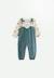 Ensemble salopette bébé en velours côtelé et t-shirt ginkgo Vert 1 - vertbaudet enfant 