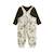 Ensemble salopette bébé en molleton et t-shirt ginkgo Ecru 3 - vertbaudet enfant 