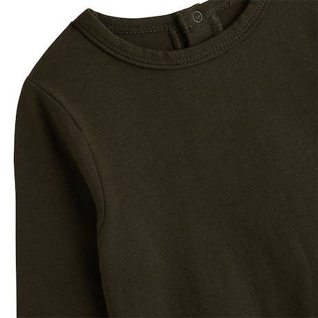 Ensemble salopette bébé en molleton et t-shirt ginkgo Ecru 6 - vertbaudet enfant 