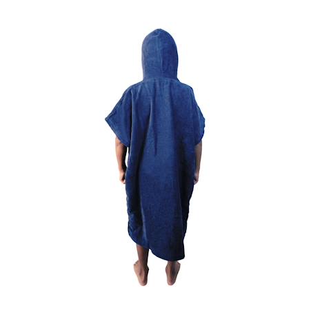 Poncho de bain enfant 100% coton, om logo Bleu marine 2 - vertbaudet enfant 