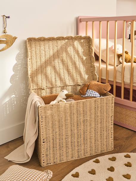 Panier de rangement XL malle en corde de papier FESTON ficelle 2 - vertbaudet enfant 