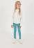 Pantalon fille en molleton Bleu 1 - vertbaudet enfant 