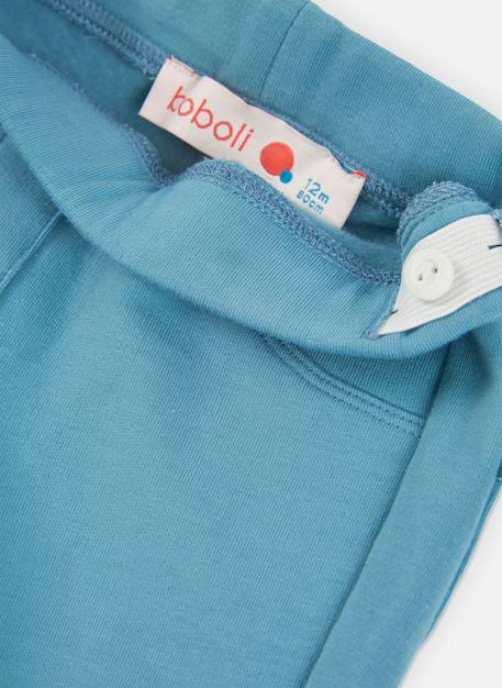 Pantalon fille en molleton Bleu 4 - vertbaudet enfant 