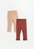 Lot de 2 leggings enfant côtelés léa Rose 1 - vertbaudet enfant 