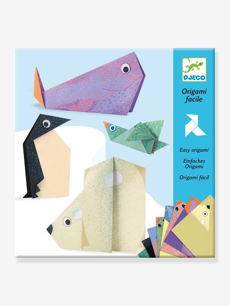 Origami facile - Les animaux polaires BLEU 1 - vertbaudet enfant 