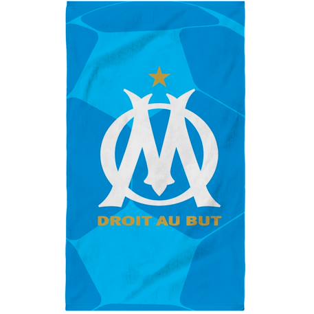 Serviette de bain et de plage imprimée 100% coton, om harit Bleu 1 - vertbaudet enfant 