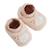 Chaussons bébé en velours doucette Rose 3 - vertbaudet enfant 