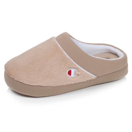 Chaussons mules immitation fourure doux pantoufle confortable lavable Beige+Noir+Rouge 1 - vertbaudet enfant 