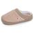Chaussons mules immitation fourure doux pantoufle confortable lavable Beige+Noir+Rouge 1 - vertbaudet enfant 