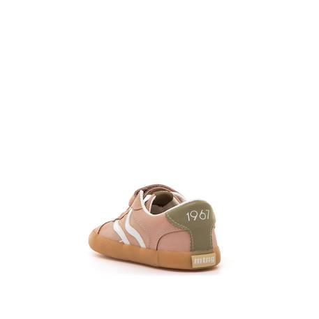 Sneakers filles synthétique lacets barefoot Pink+White 4 - vertbaudet enfant 