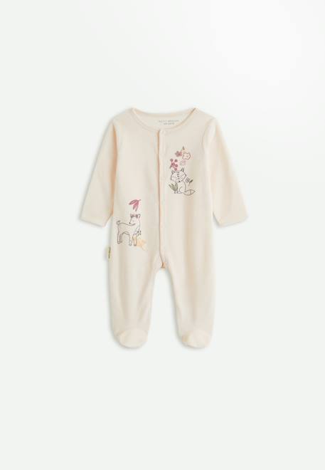 Pyjama bébé en velours elisa Rose 1 - vertbaudet enfant 