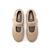 Chaussures filles synthétique fermeture adhésive Beige 2 - vertbaudet enfant 