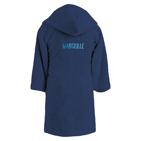 Peignoir enfant brodé 100% coton, om ruban Bleu marine 6 - vertbaudet enfant 