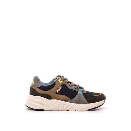 Sneakers garçon synthétique lacets Brown+Grey 6 - vertbaudet enfant 