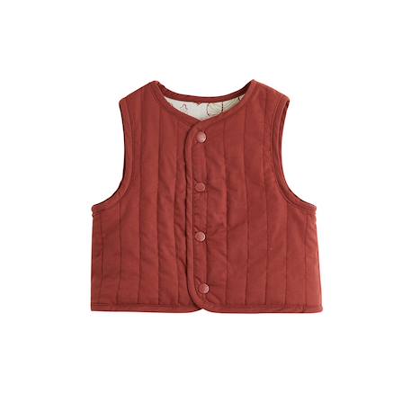 Veste sans manches enfant réversible en coton matelassé léa Rose 5 - vertbaudet enfant 