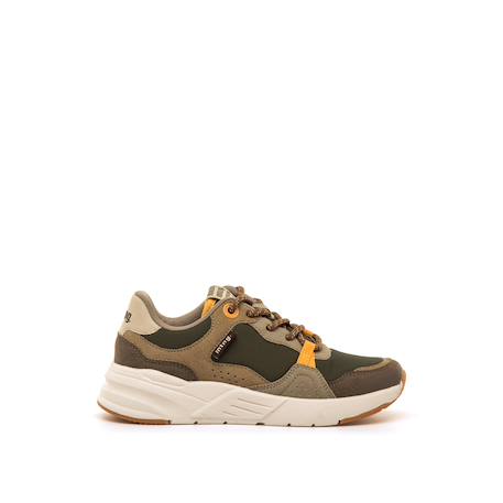Sneakers garçon synthétique lacets Brown+Grey 1 - vertbaudet enfant 