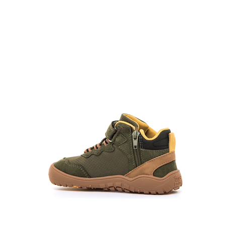 Bottines garçon synthétique fermeture éclair barefoot Green 4 - vertbaudet enfant 