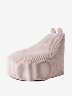 Chambre et rangement-Chambre-Chaise, tabouret, fauteuil-Tabouret, pouf-Pouf enfant en velours côtelé Ourson