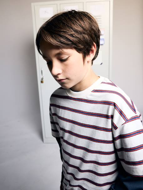 Lot de 2 T-shirts garçon écru 2 - vertbaudet enfant 