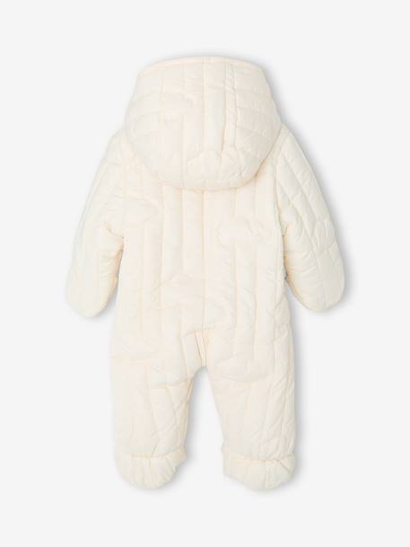 Combipilote naissance avec capuche écru 2 - vertbaudet enfant 