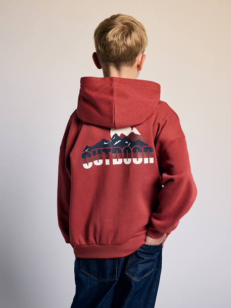 Sweat à capuche garçon tomette 6 - vertbaudet enfant 
