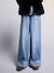 Jean large fille bleu moyen 1 - vertbaudet enfant 