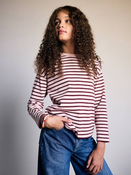 Fille-T-shirt, sous-pull-T-shirt-T-shirt manches longues fille